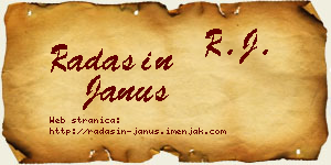 Radašin Janus vizit kartica